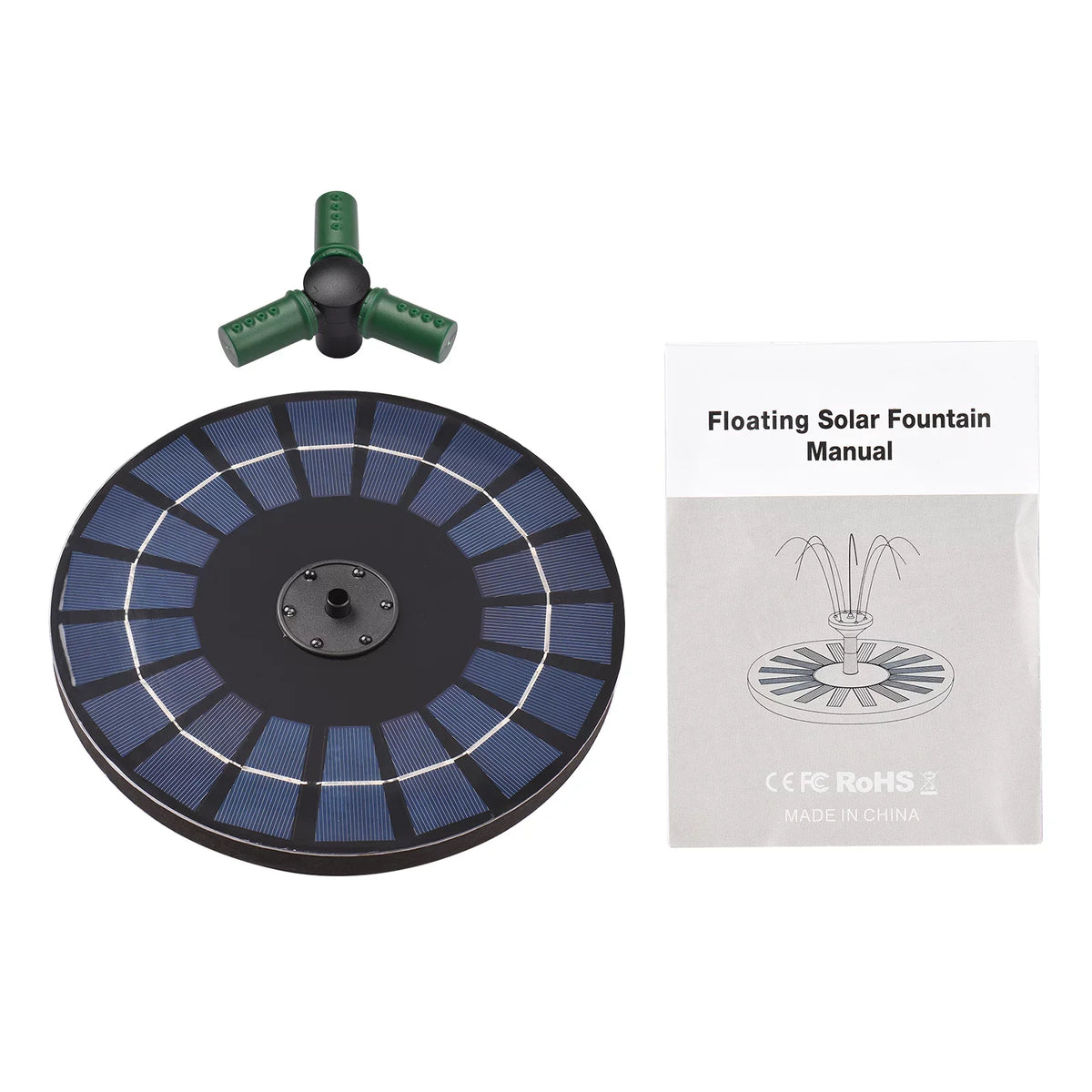 fountain;Led Solar Pump With Battery Auto-shut Off With Battery Auto-shut Off 9 foot 9 foot Bath Nozzle Led Solar 6w Auto-shut Off 9 With Rotatable Nozzle Solar Pump Yaliya Qisuo