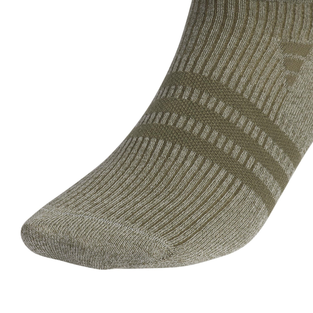 adidas Men's Superlite 3.0 No Show Socks Low-Profile fit; Arch-Compression and Lightweight Breathable Construction (6-Pair); Off White/Putty Grey/Olive Strata Green; Large