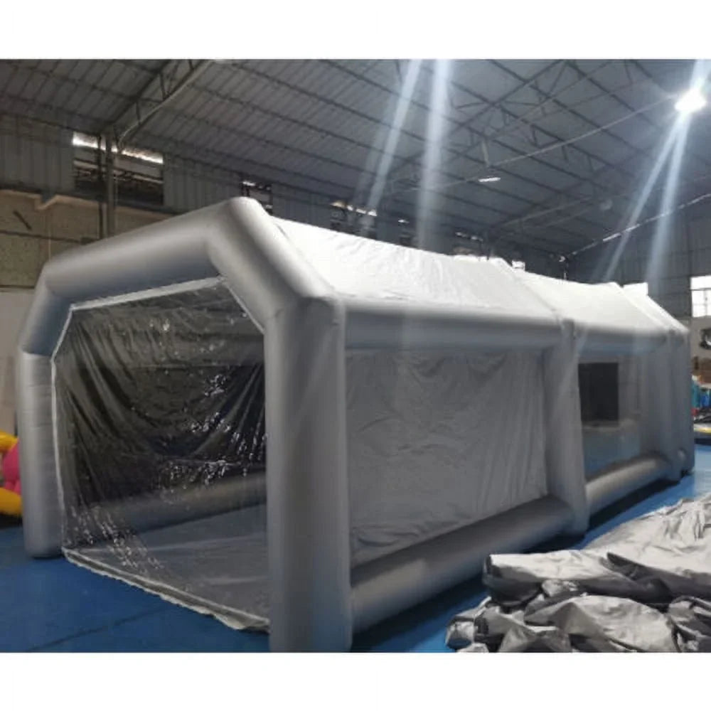 Portable Coat Room Inflatable Tent Car Paint Cabin Air Filter 28x15x10FT