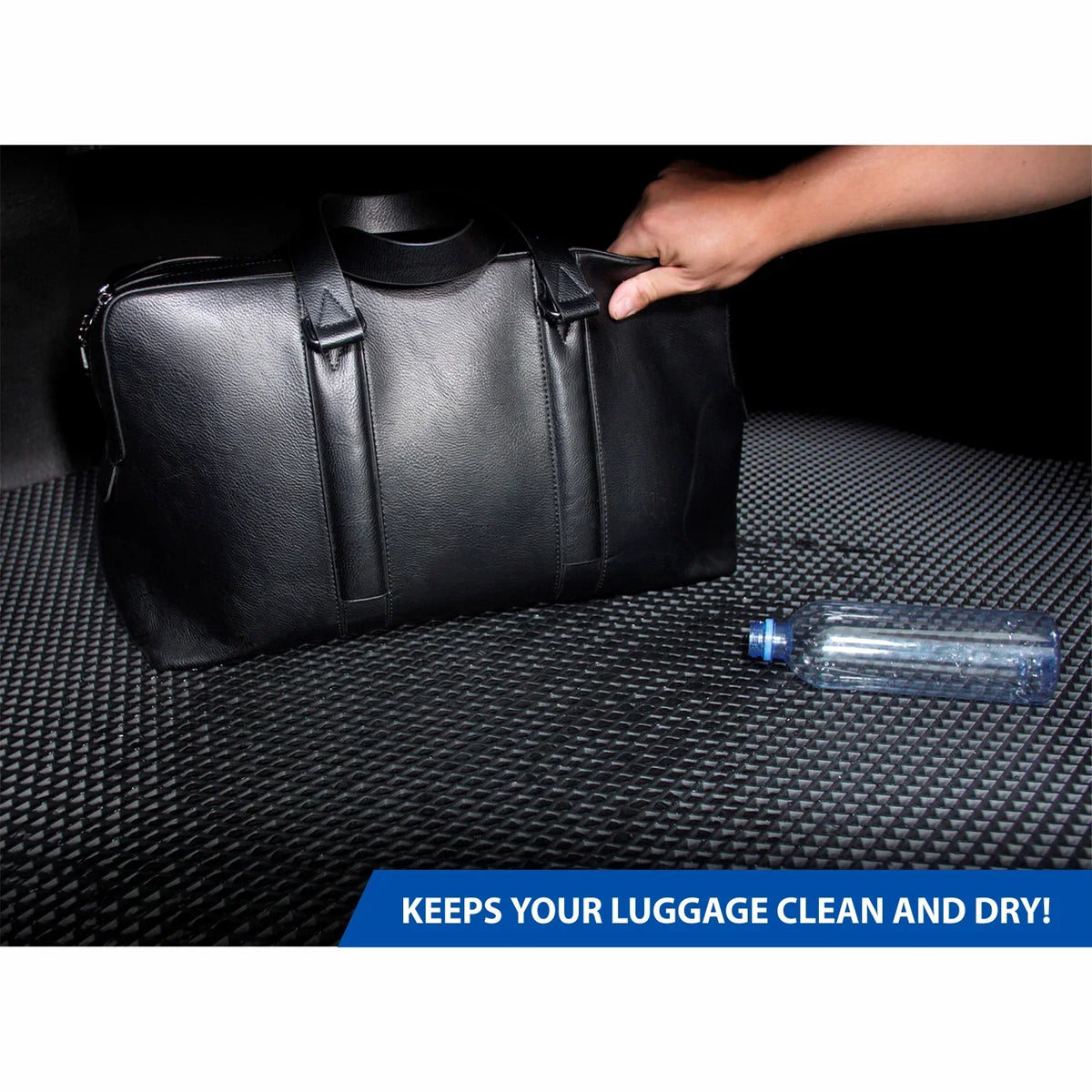 Goodyear Custom Fit Cargo Mat Liner for Honda Accord 2013-2017 Sedan - Heavy Duty Trunk Liner; Diamond Shape;Luggage with Fluidproof;Liquid Trapping Technology - Anti-Slip Cargo Liner - GY004681