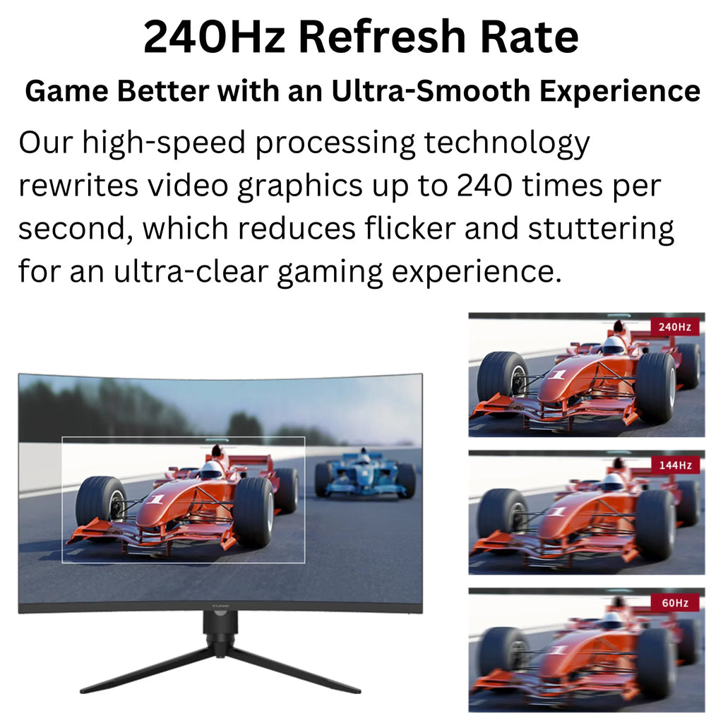 Funai 32" FHD Curved 240Hz; 1ms; HDR; VA; AMD FreeSync™ Premium Enabled Gaming Monitor (FGM-32C545)