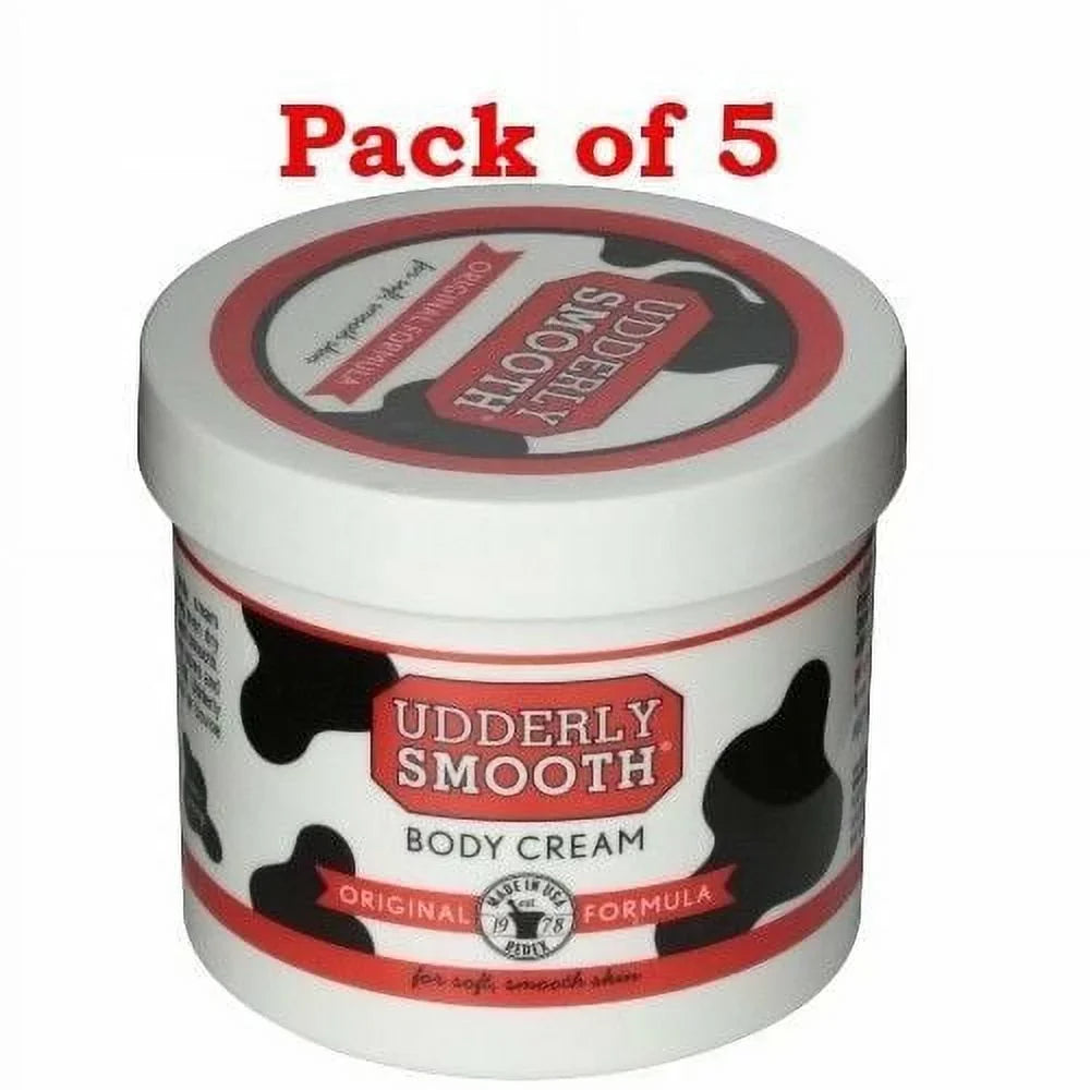 Udderly Smooth Body Cream Skin Moisturizer Original Formula for Rough Dry Skin; 10 Ounce;- 5 Pack