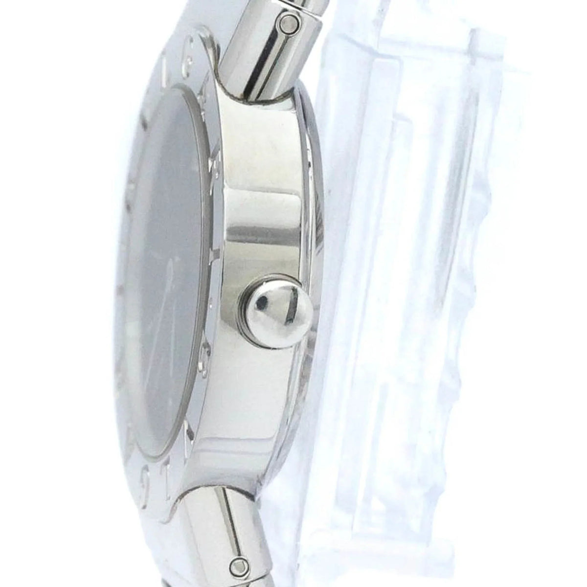 Pre-Owned Polished BVLGARI Tubogas Stainless Steel Quartz Ladies Watch BB26 2TS BF563995 (Good)