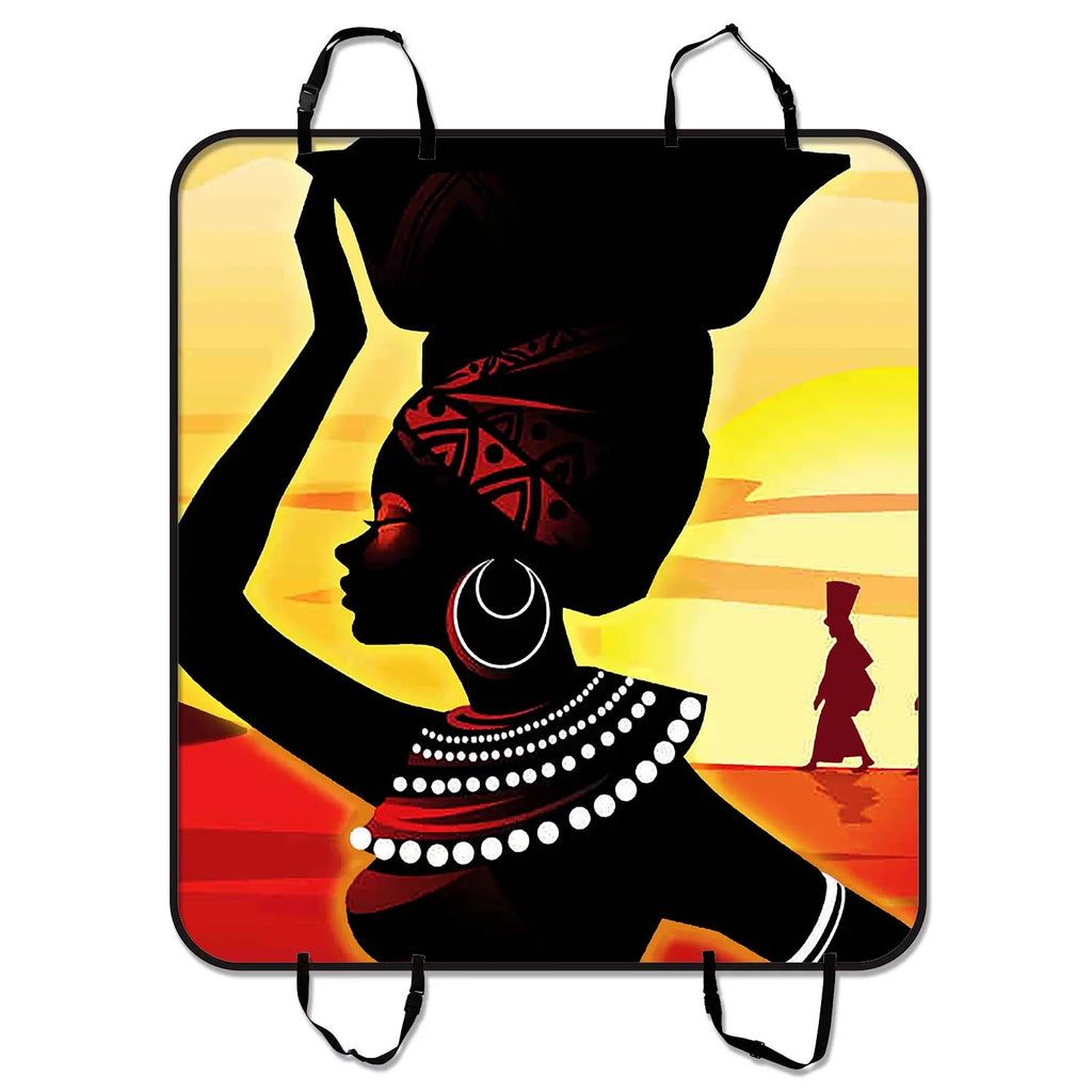 GCKG African Woman Pet Car Seat Cover;African Woman Pet Car Seat Cover Dog Car Seat Mat Hammock Cargo Mat Trunk Mat For Cars Trucks and SUV 54x60 inches
