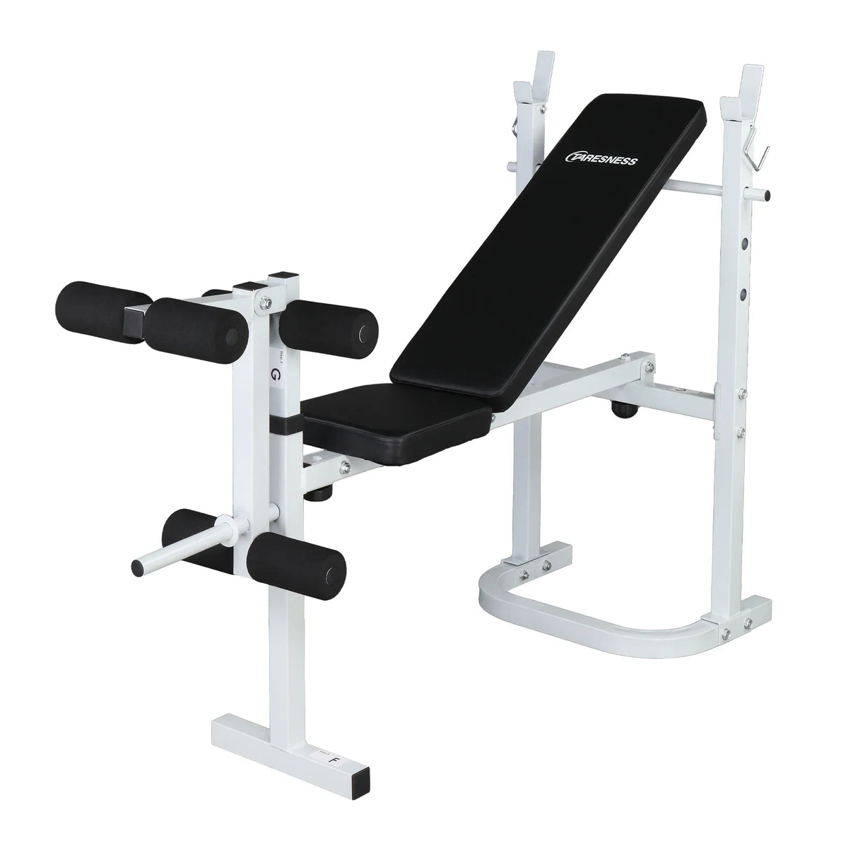 Winado Adjustable Olympic Weight Bench; with Squat Rack
