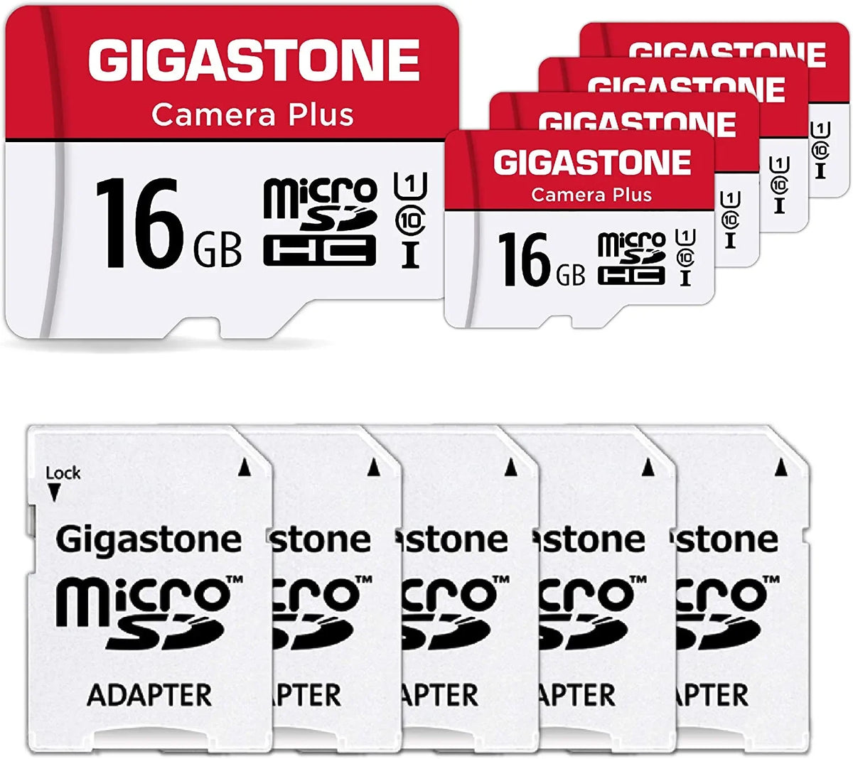 [Giga] 16GB 5-Pack ro SD ; Camera Plus; roSDHC Memory for Wyze Cam; Security Camera; Full HD Video