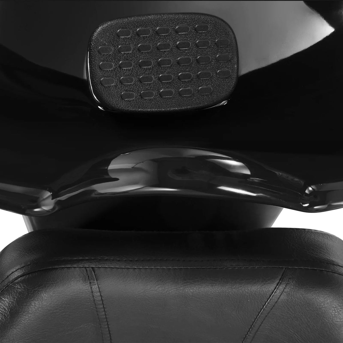 Artist hand Black Shampoo Barber Backwash Chair Salon Spa Beauty w/Ceramic Bowl;Sink; Foot Pedal