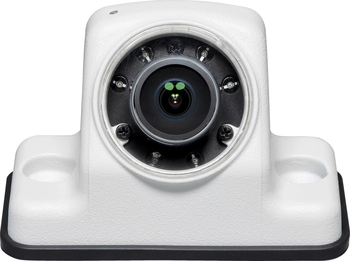 Voyager VCAHD150 Vehicle Surface Mount Heavy Duty AHD Rear Color Camera w/ Night Vision; 160-Degree Viewing Angle; IR LED Low Light Assist; White Impact Resistant Aluminum Housing; IP69K Liquidproof