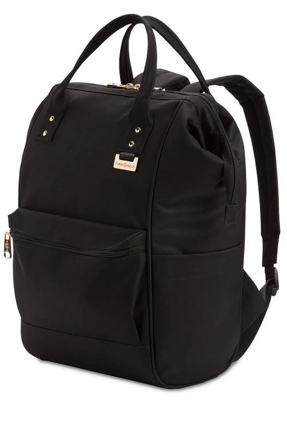 Wenger 3576 Artz Dr Polyester Laptop Bag Back Pack; Black with Gold