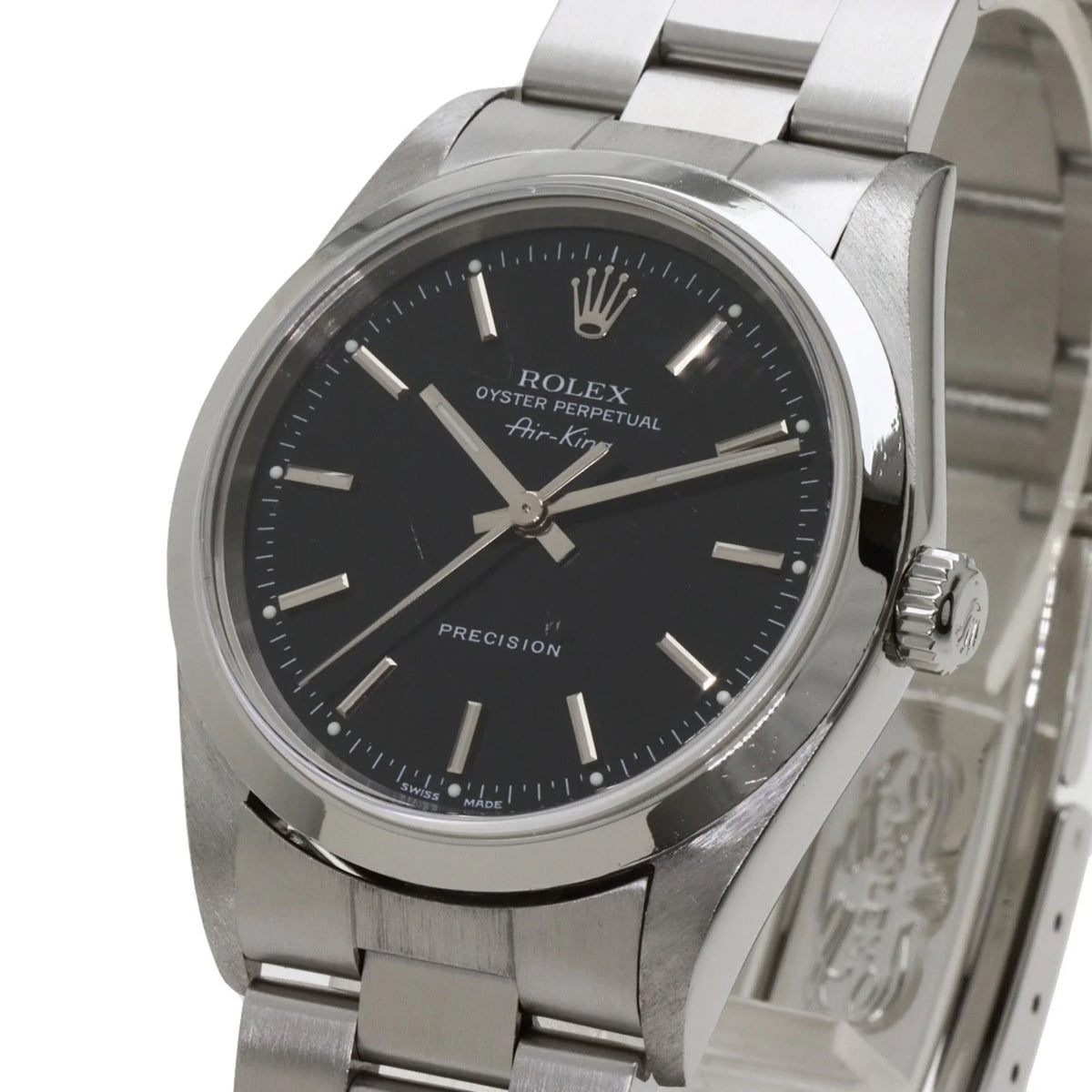 Pre-Owned Rolex 14000M Air King Watch Stainless Steel SS Men's ROLEX (Good)