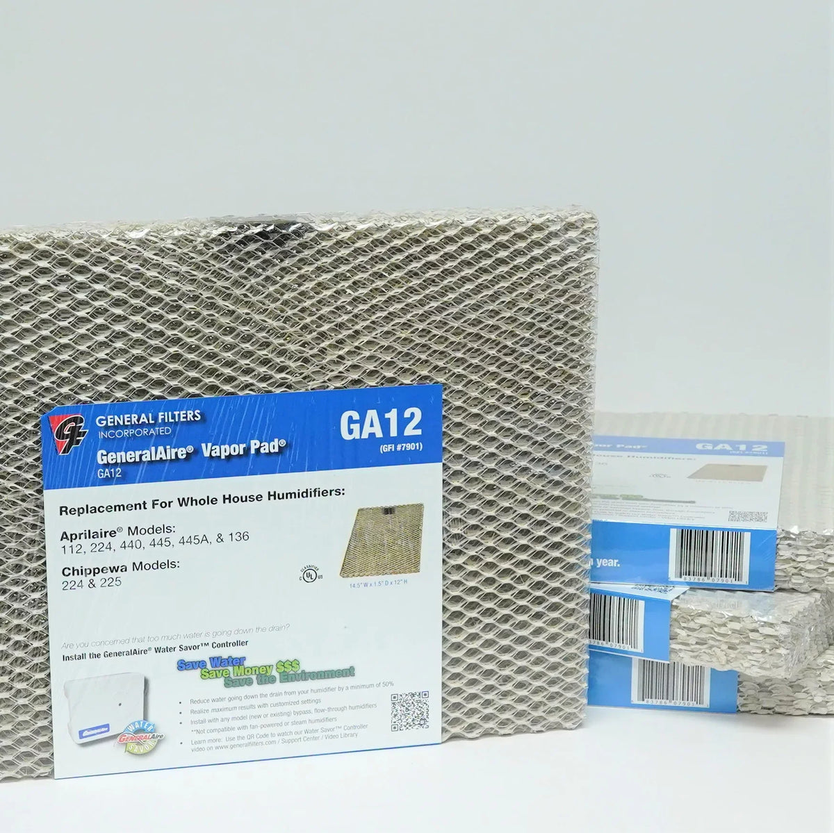 Panel #12 4 Pack for Aprilaire 440 445 Humidifier Pad Filter