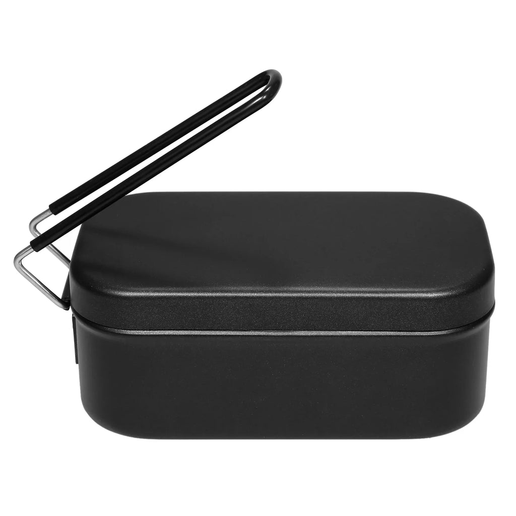 Tomshine 4pcs Cookware Mess Kit 800ml Camping Lunch Box with Steaming Rack Cutting Board for Backpacking Hiking Fishing Mountaineering