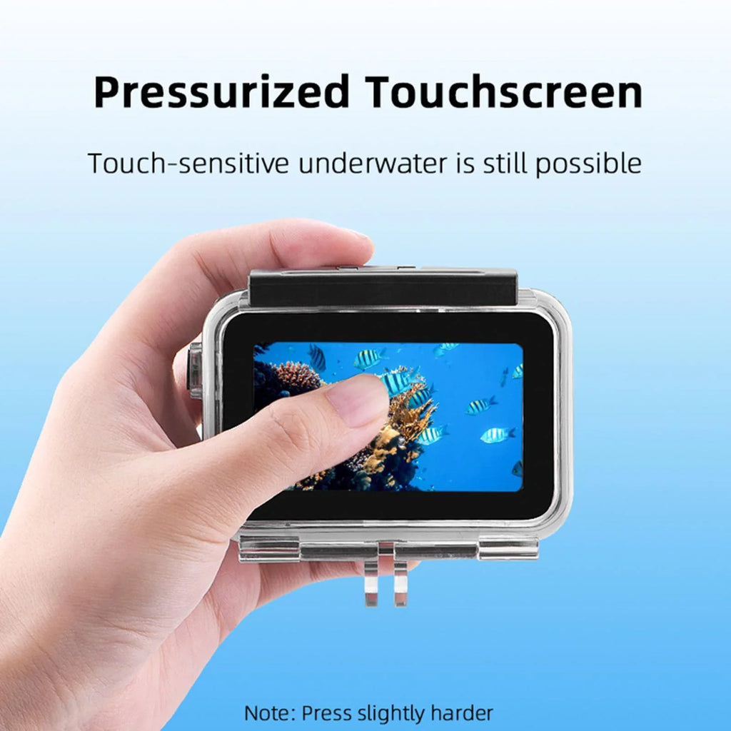 PC Stainless Steel Transparent Case Fluidproof Diving Camera Case for DJI Action 3 4