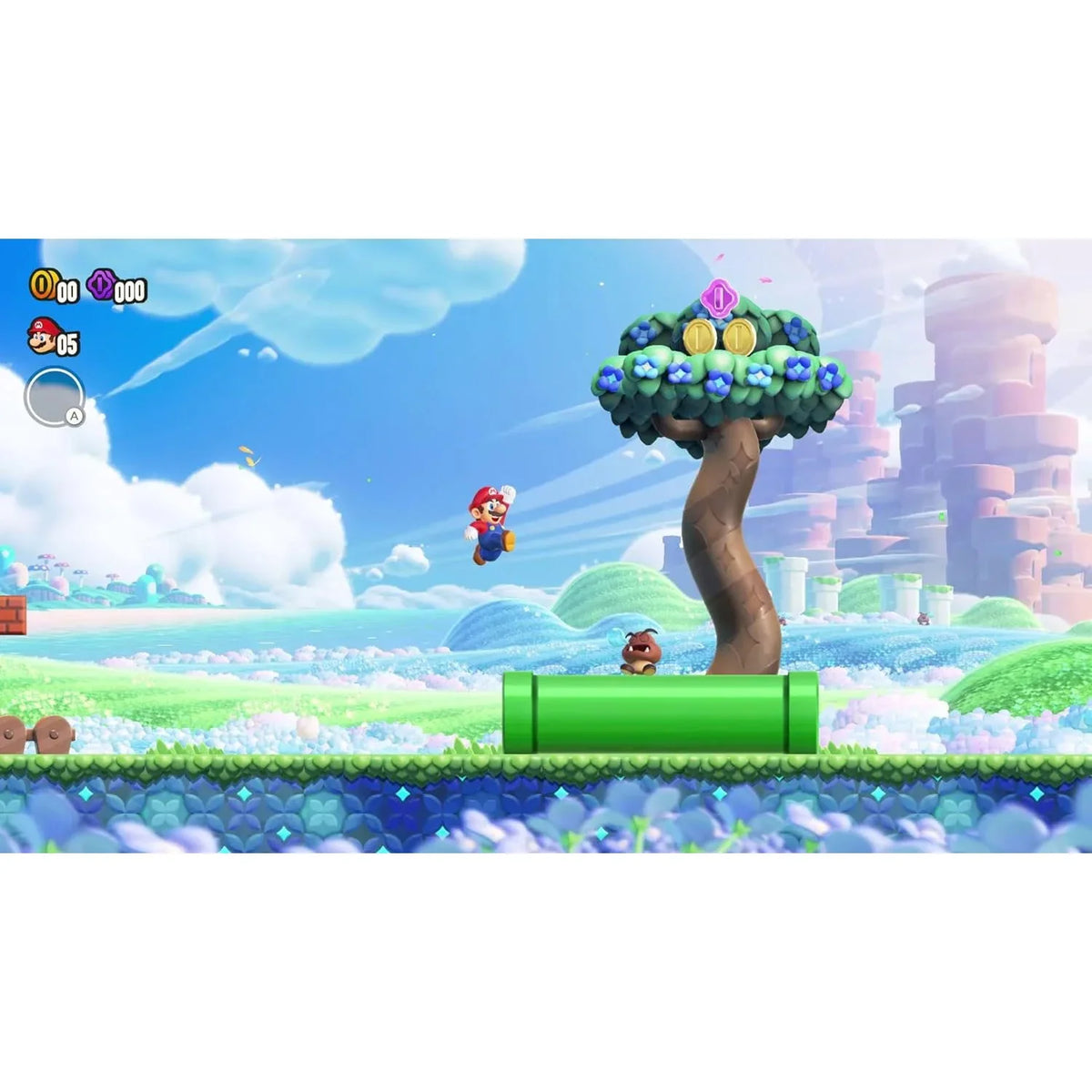 Nintendo Switch OLED with White Joy‑Cons and Super Mario Bros Wonder Bundle