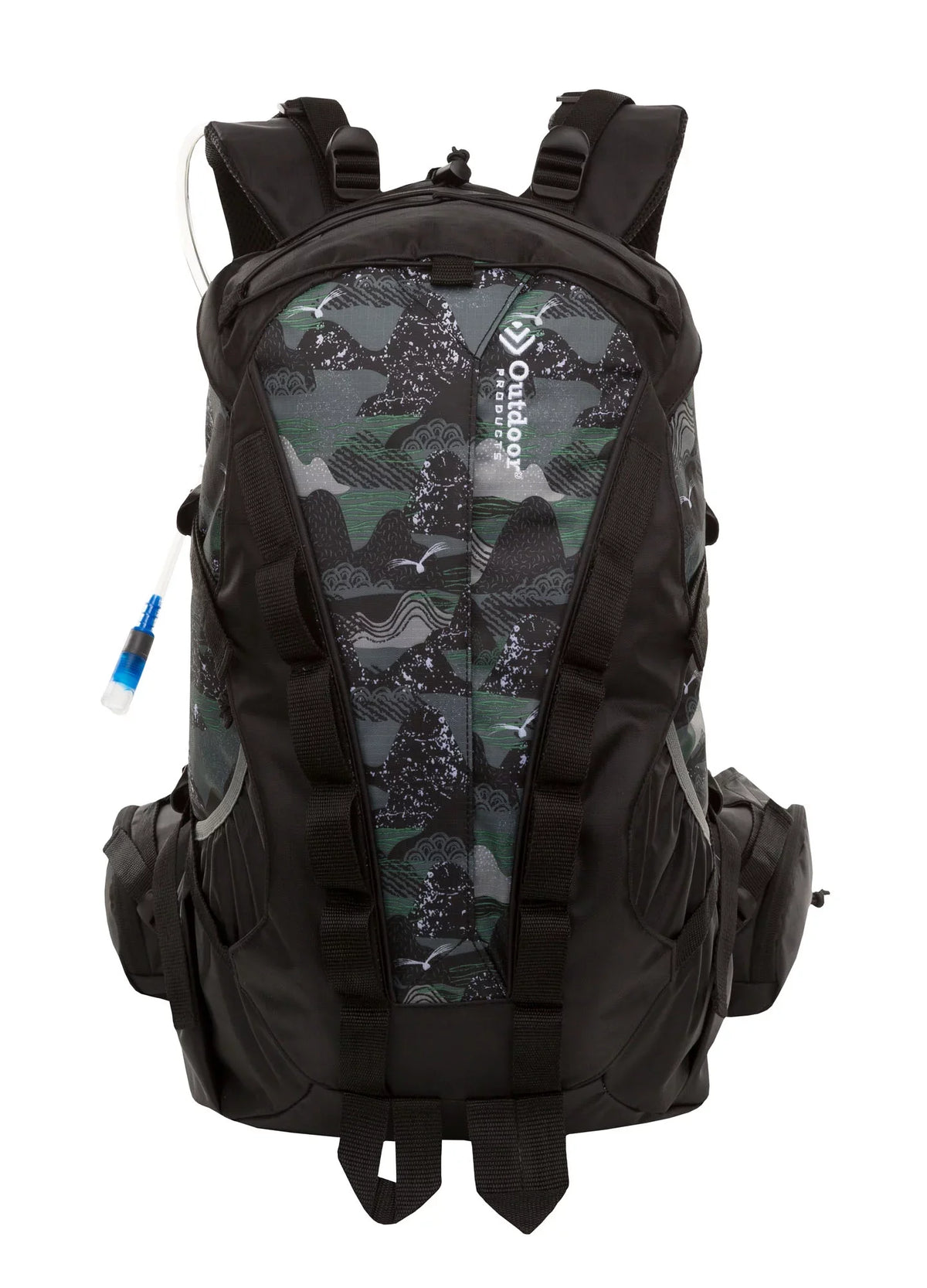 Outdoor Products Big Sur 28.5 L Hydration Backpack with Bladder; Internal Frame; Unisex; Black