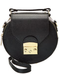 Persaman New York Aline Leather Crossbody; Black
