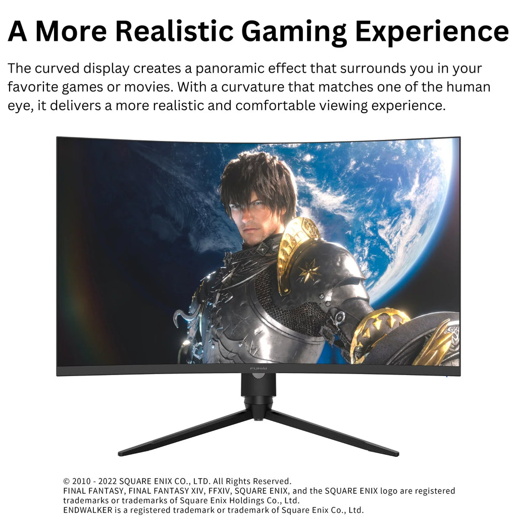 Funai 32" FHD Curved 240Hz; 1ms; HDR; VA; AMD FreeSync™ Premium Enabled Gaming Monitor (FGM-32C545)