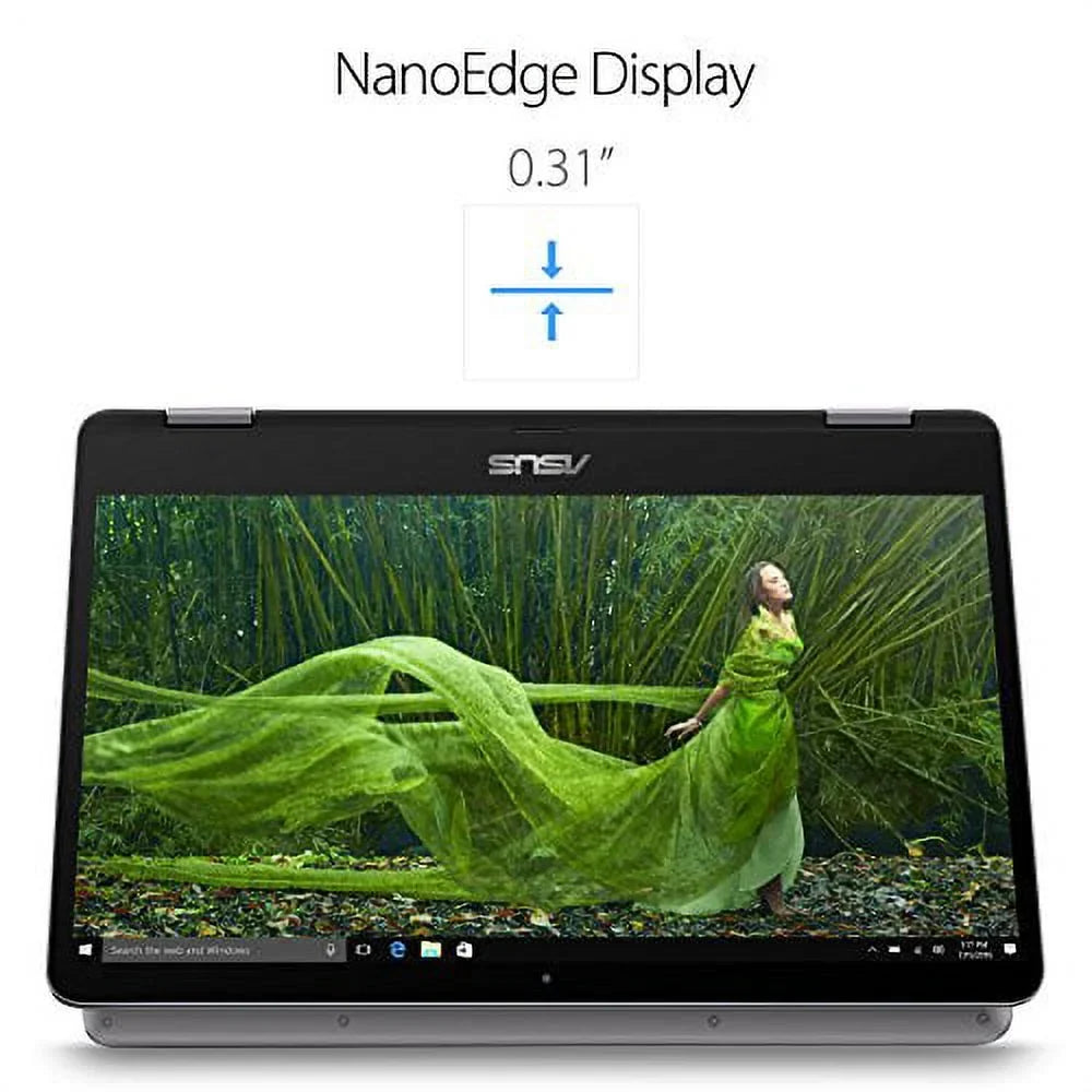 ASUS TP401MA-YS02 Vivobook Flip Thin 2-in-1 HD Touchscreen Laptop; Intel Celeron 2.6GHz Processor; 4GB RAM; 64GB eMMC; Windows 10 S; 14"