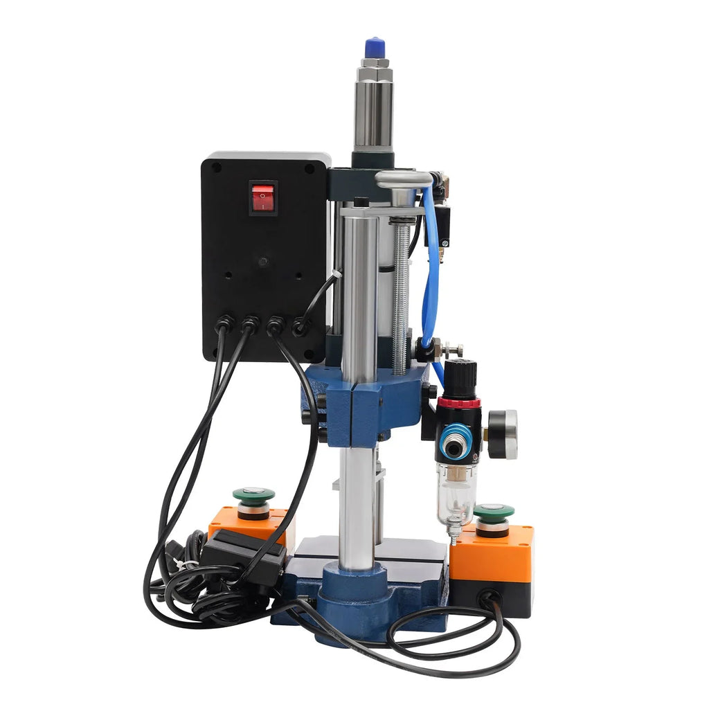 Wuzstar Pneumatic Punch Press Device; 440lbs Digital Double Control Desktop Punching Press Device