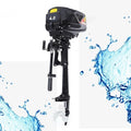 Miumaeov Outboard Motor Current-activated Boat Engine 4HP 48V 1000W Heavy Duty Outboard Fishing Boat Motor Engine Outboard CDI Mount Current-activated Outboard Motor for Inflatable Boats Fishing Boats