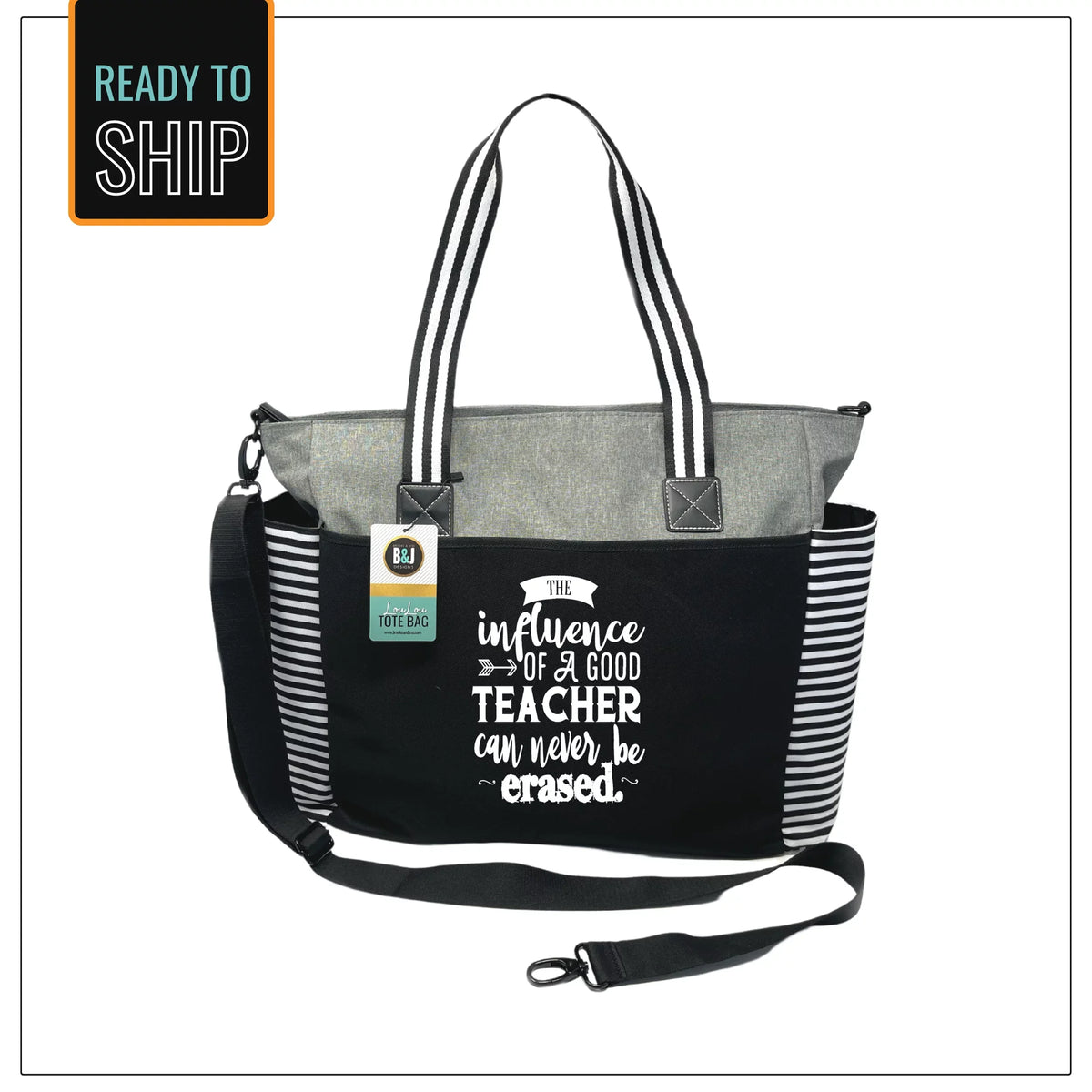 Teacher Influence LouLou Gray Tote Bag