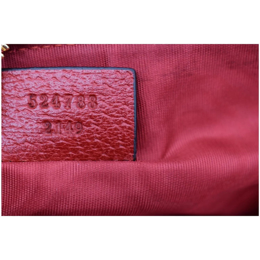 Pre-owned GUCCI Linea Merida Web Stripe Canvas Zip Pouch Multicolor 524788