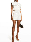 Veronica Beard Women's Off White Jazmin Tweed Short ; 14