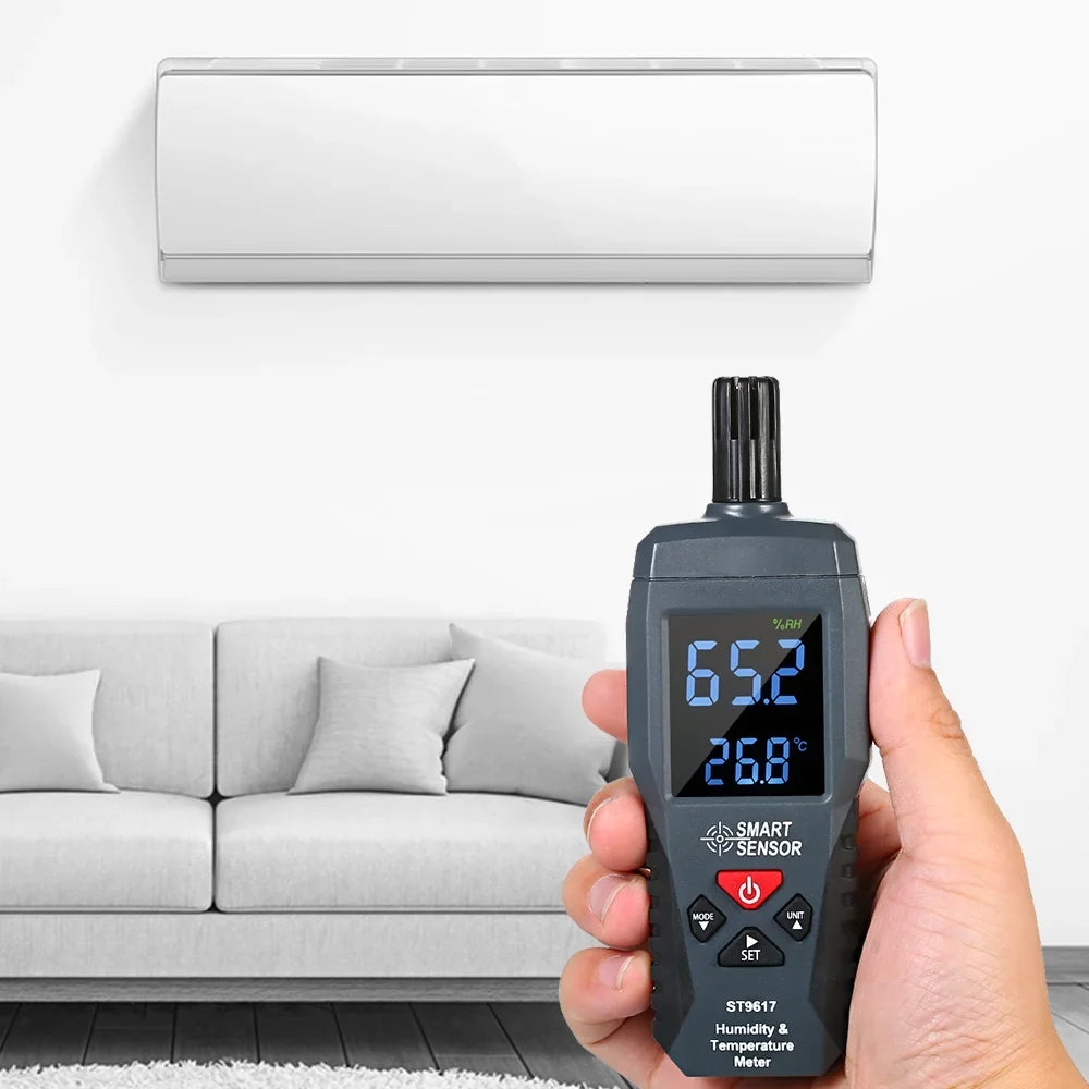 SMART SENSOR Humidity & Meter High Accuracy Digital LCD Display Humidity Hygrometer Meter Gauge Tester