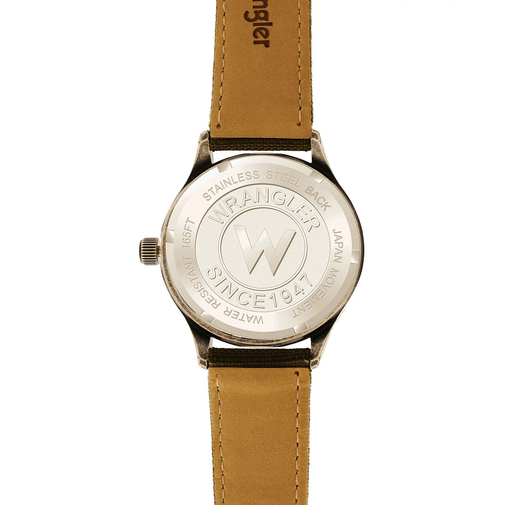 Wrangler 45mm Green Dial; Green Strap Watch
