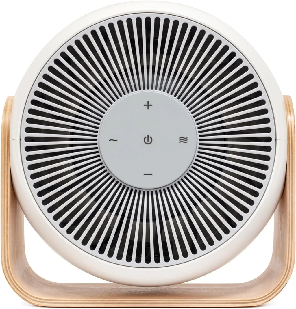 WAGEE Breez 2-in-1 Smart Bedroom Table Fan & White Noise Apparatus - Smooth; Powerful Air - Adjustable White Noise - Remote Control; Scheduling; & Smart Features via App