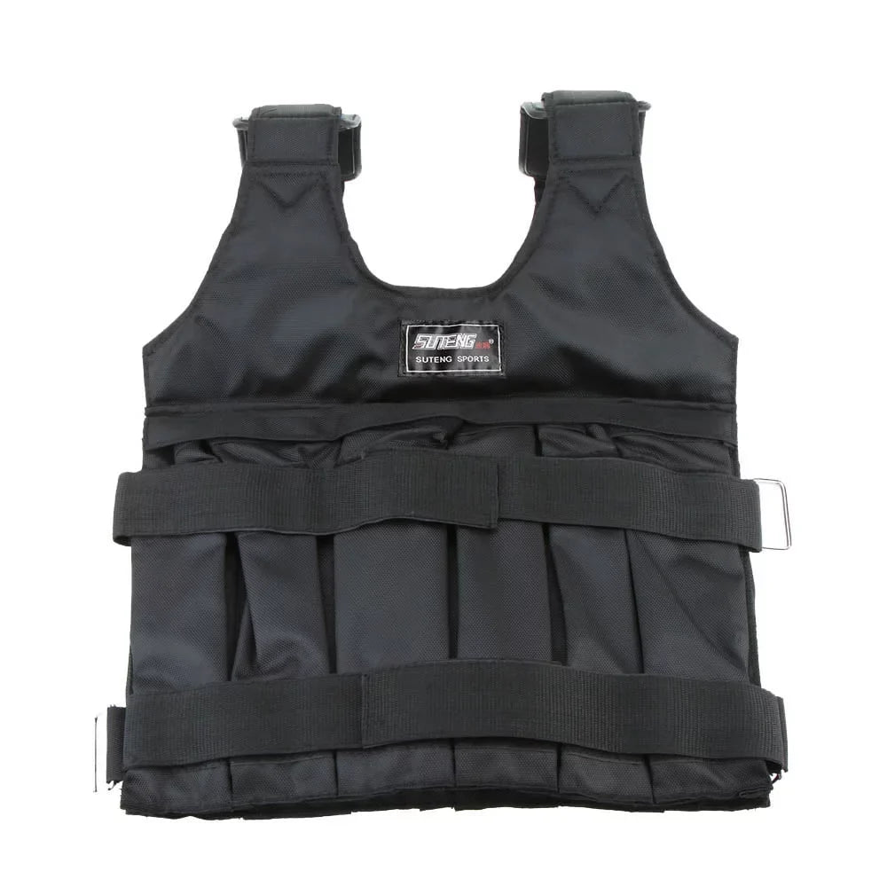 SUTENG Invisible Weightloading Sand Clothing - Adjustable Weighted Vest for Exercise and Boxing Training; Max Loading 50kg