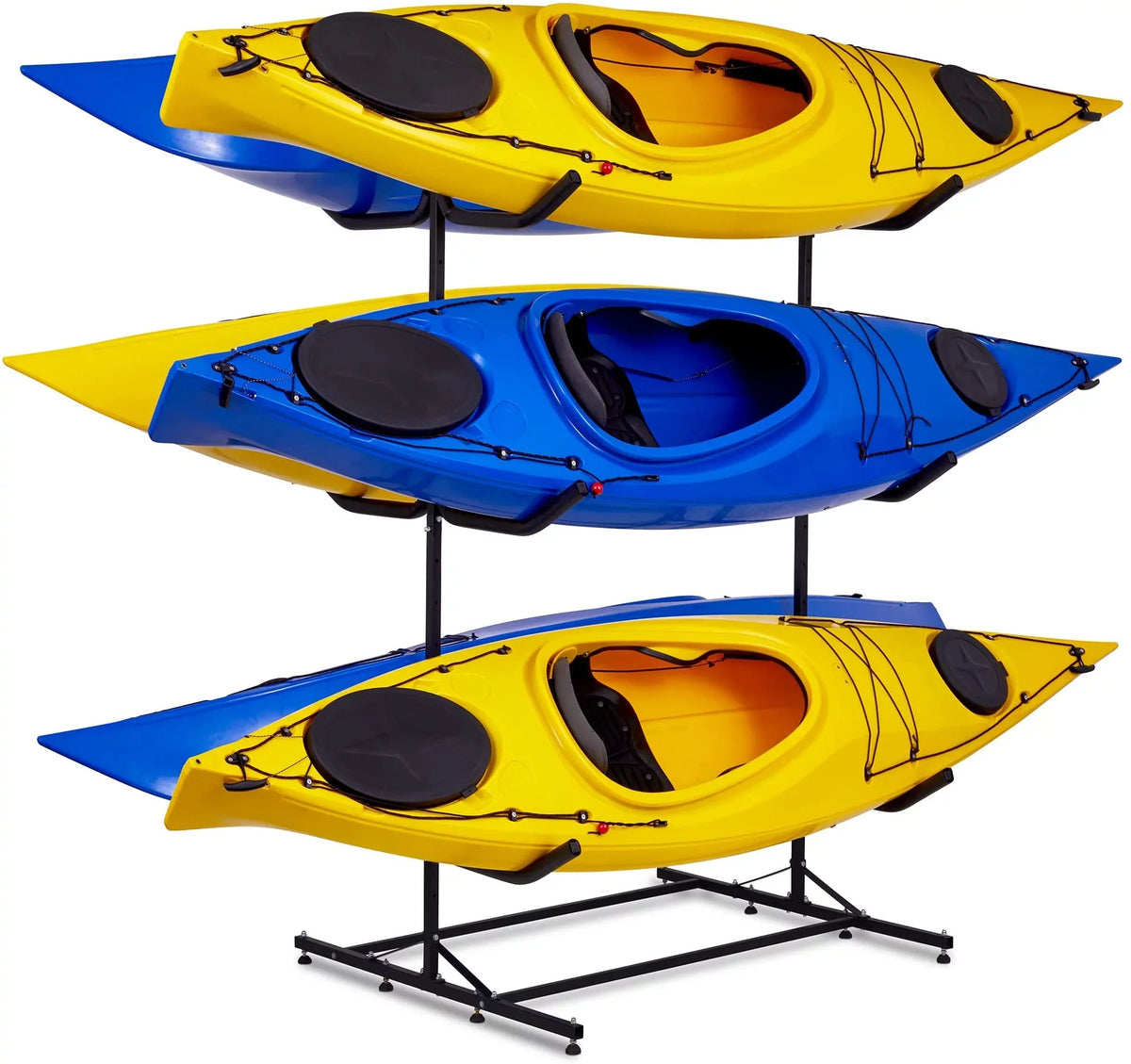 RaxGo Kayak Storage Rack; Indoor & Outdoor Freestanding Storage for 6 Kayak