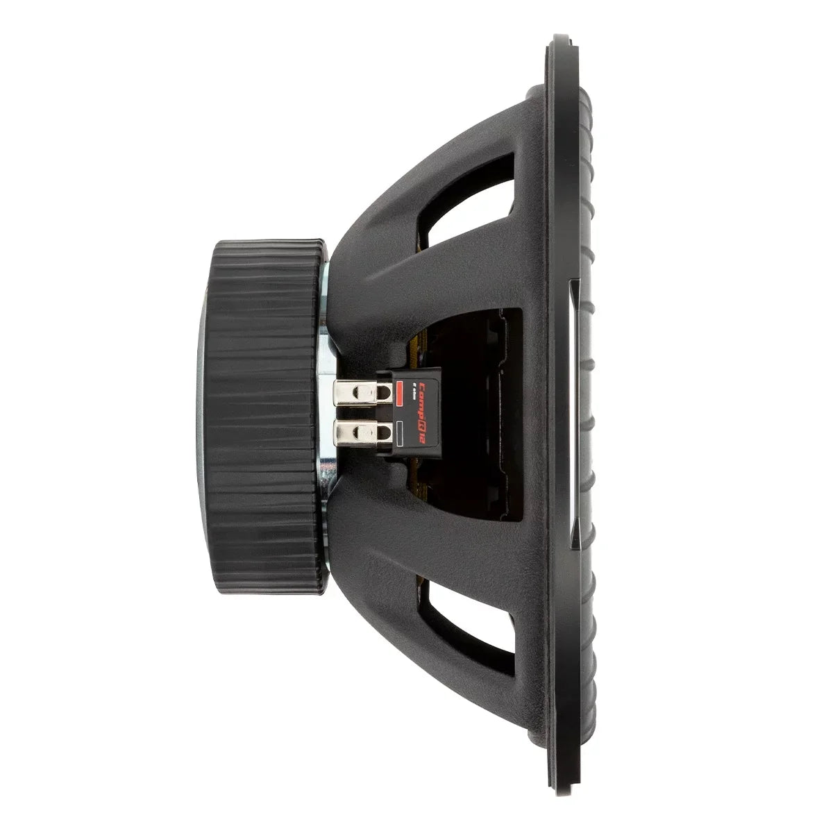 KICKER CompR 12 millimeter 4 Ohm DVC 1000W Max Power Car Audio Subwoofer; Black