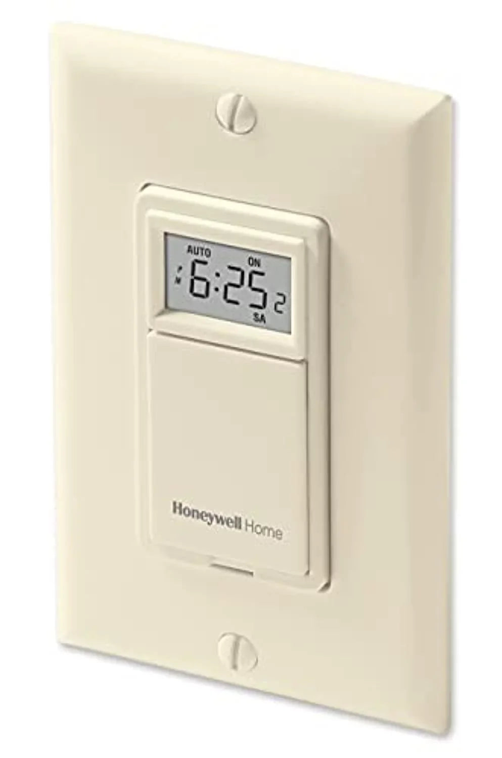 HONEYWELL Light Switch; 7 Day; Programmable; Off-White