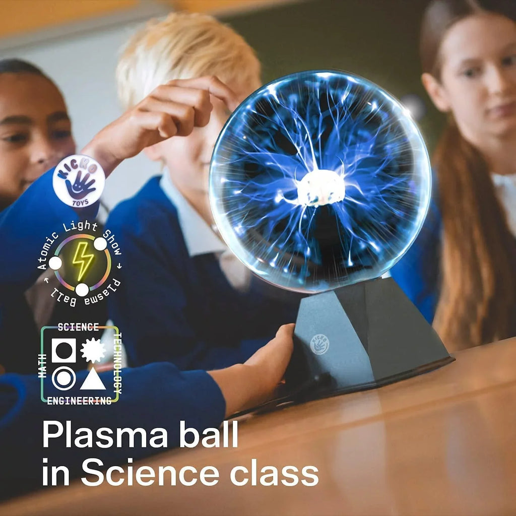 Kicko Blue Plasma Ball - 7 inch - Nebula; Thunder Lightning