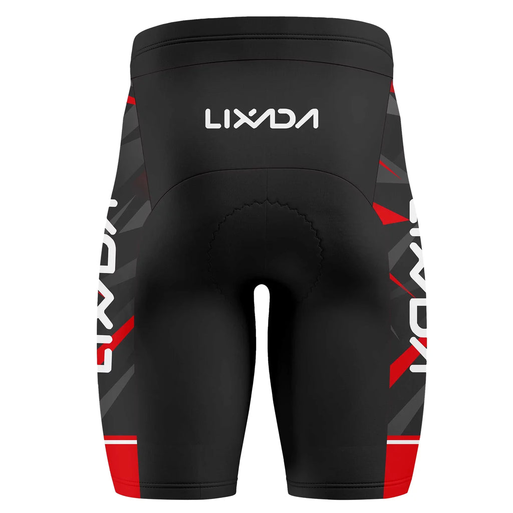 Lixada Cycling Jersey;Breathable Sleeve Bike Shirt And Padded And Padded Mtb Sleeve Bike Shirt Men Breathable Sleeve Bike Shirt And Padded Mtb Suit Set Shirt+3d Cushion Men's Set Sleeve Qahm Zdhf