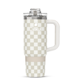 Limited Edition: 30oz. Taupe Tartan Travel StrawSip™ Tumbler RSJJDE